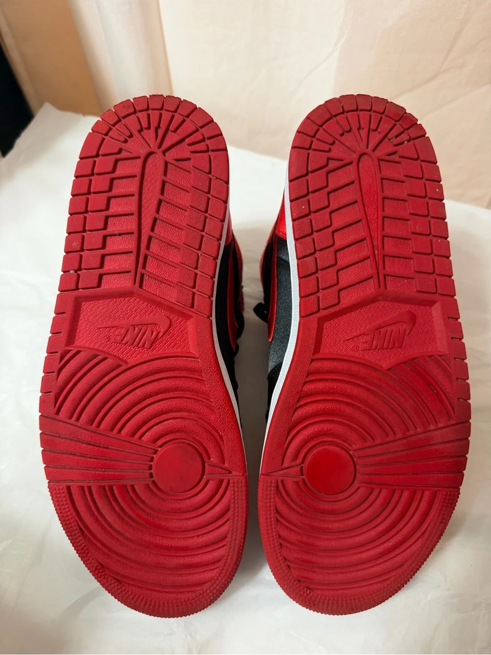 Jordan Black and Red High-Top Sneakers